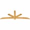 Ekena Millwork Alberta Rough Sawn Timber Gable Bracket, Western Red Cedar, 108"W x 45"H x 2"D x 6"F, 10/12 Pitch GBW108X45X0206ALB00RWR - alternate 2